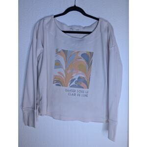 Anthropologie Saturday Sunday Graphic Quilted Top Women M